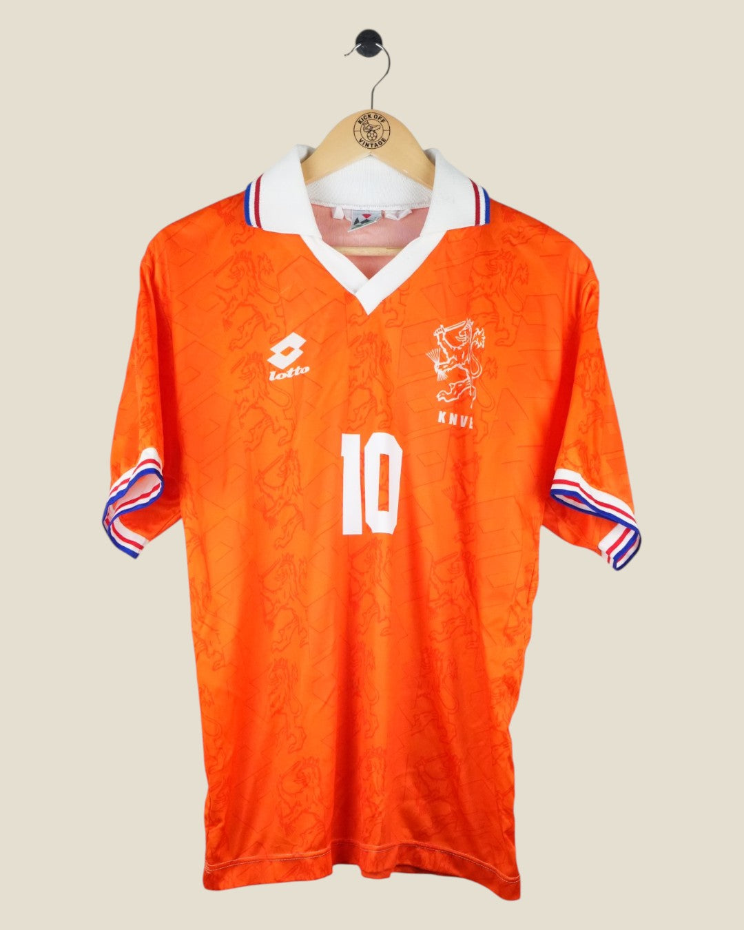 NETHERLANDS 1994 BERGKAMP HOME SHIRT (M) LOTTO
