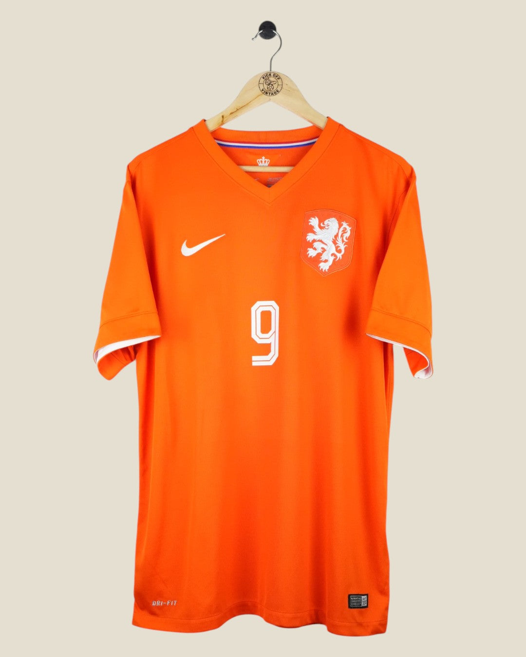 NETHERLANDS 2014 VAN PERSIE HOME SHIRT (L) NIKE