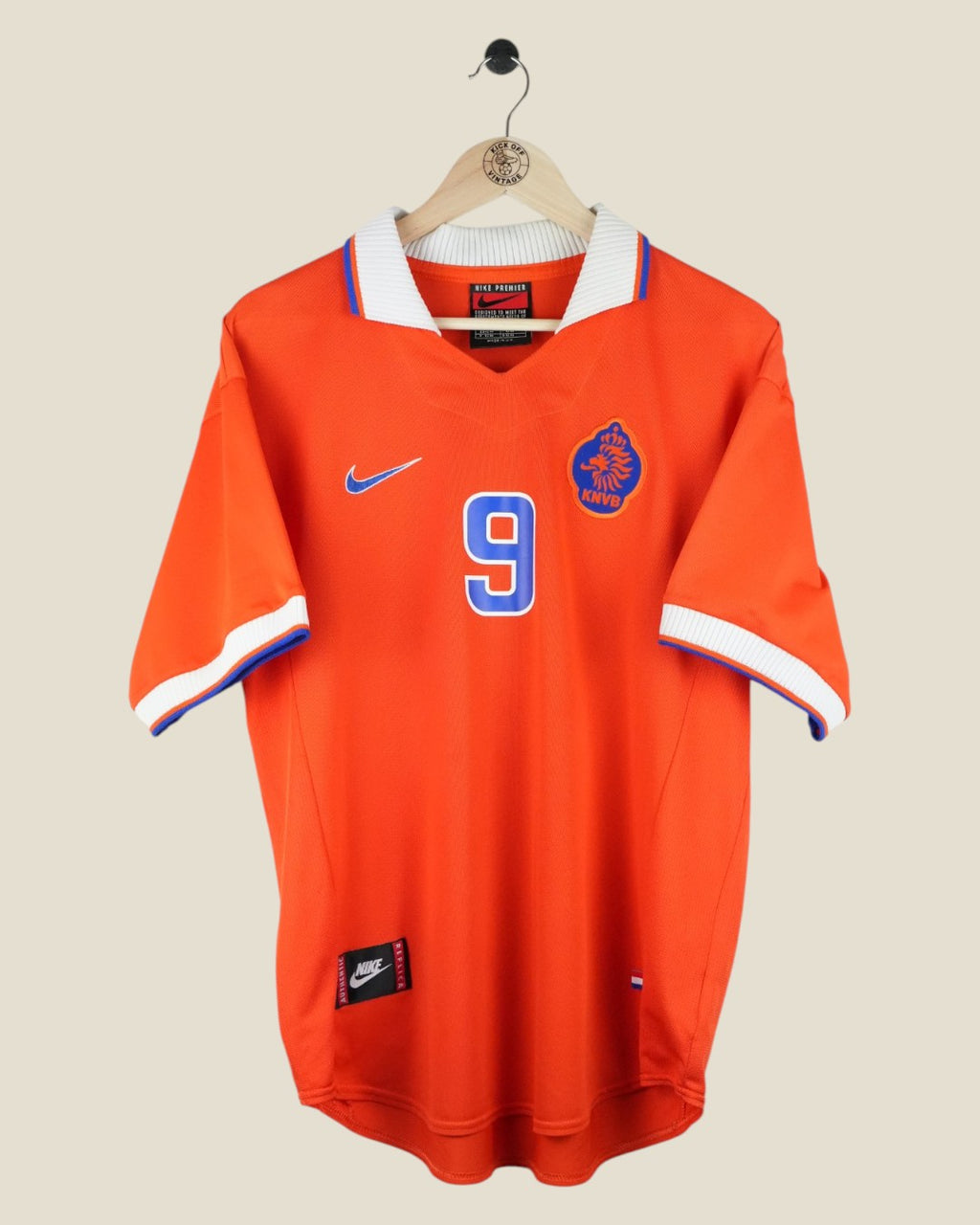 NETHERLANDS 1997 KLUIVERT HOME SHIRT (L) NIKE
