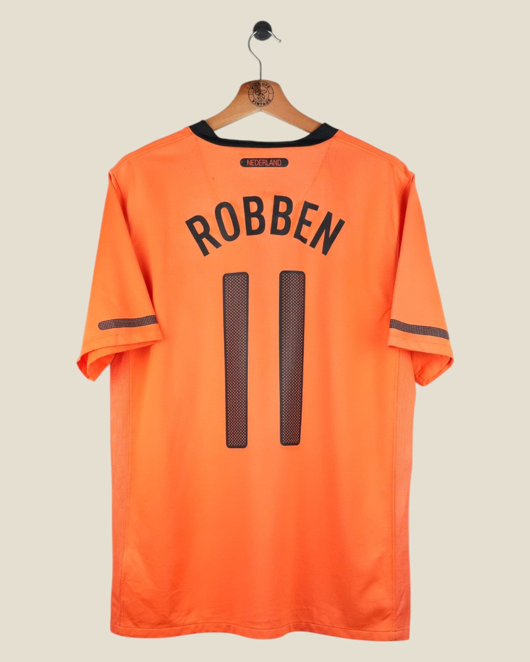 NETHERLANDS 2010 ROBBEN HOME SHIRT (L) NIKE