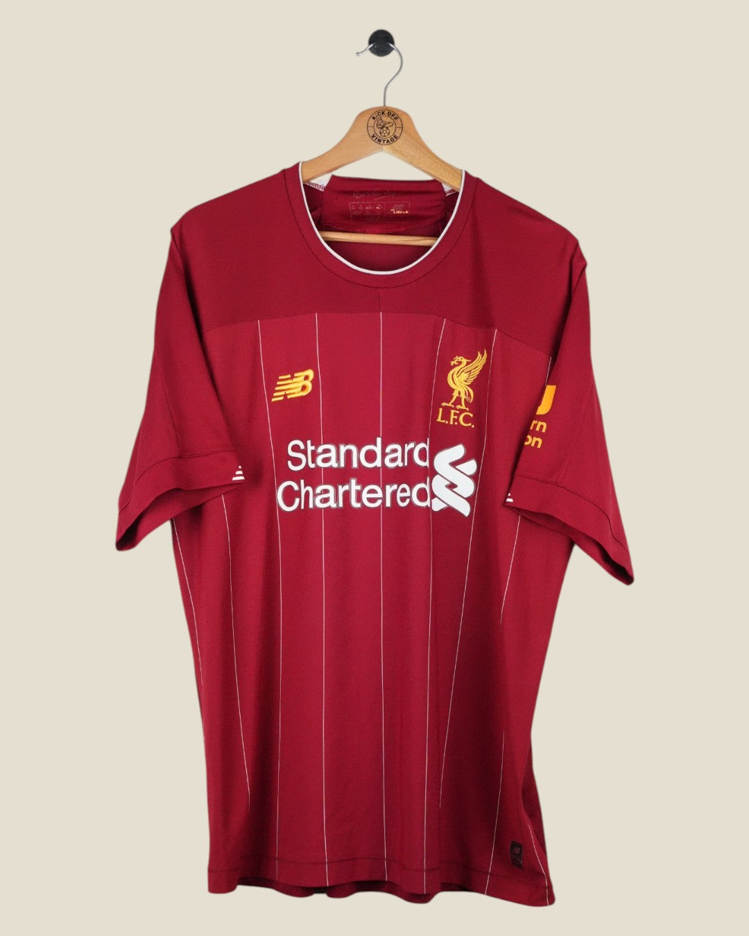 LIVERPOOL 2017/18 VAN DIJK HOME SHIRT (L) NEW BALANCE