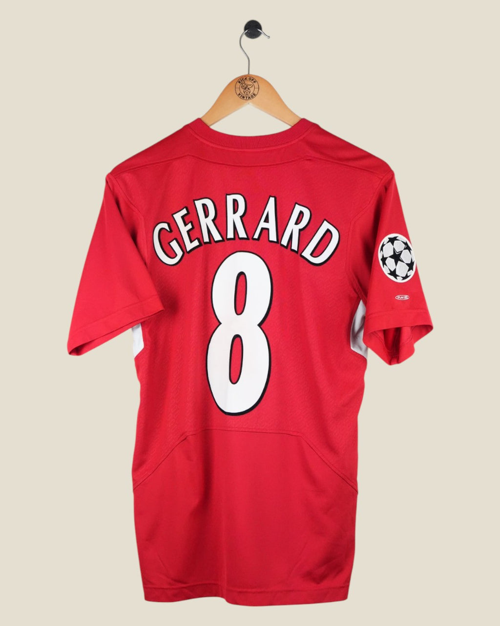 LIVERPOOL 2004/05 GERRARD HOME UCL SHIRT (S/M) REEBOK