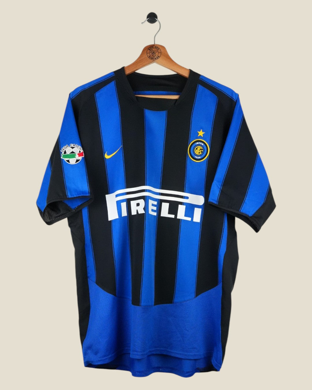 INTER MILAN 2003/04 ADRIANO HOME SHIRT (M) NIKE