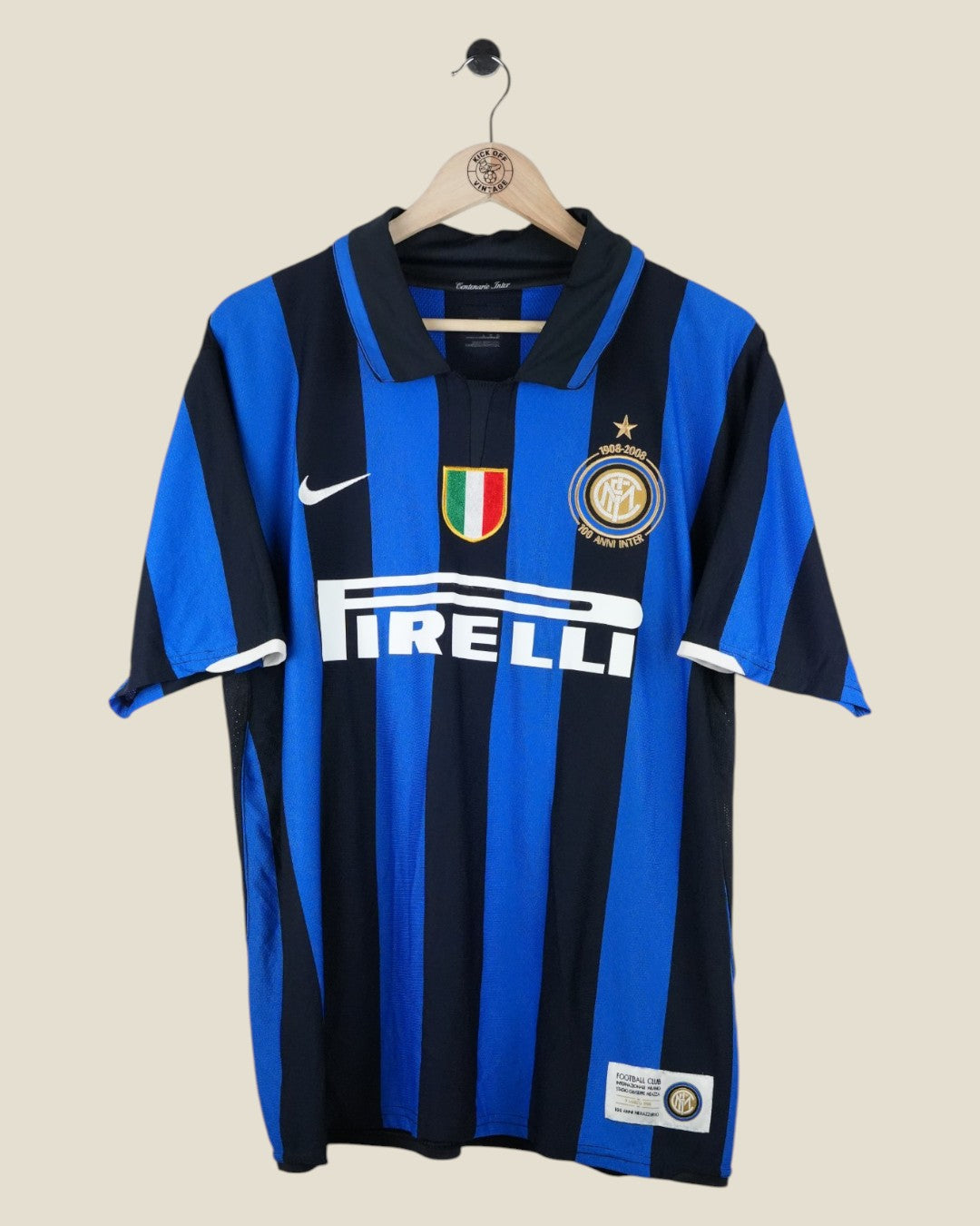 INTER MILAN 2007/08 CAMBIASSO HOME SHIRT (L) NIKE
