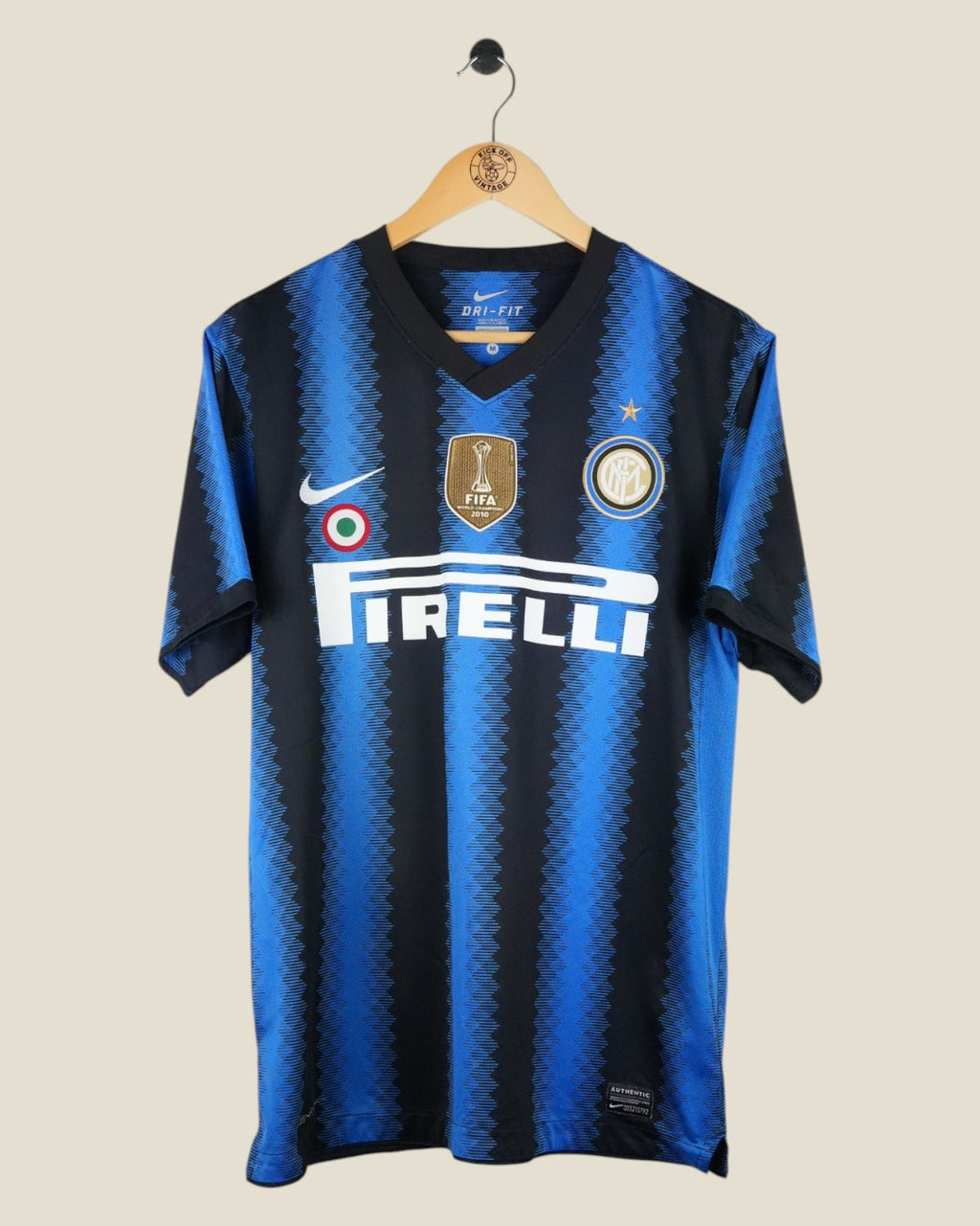 INTER MILAN 2010/11 ZANETTI HOME SHIRT (M) NIKE