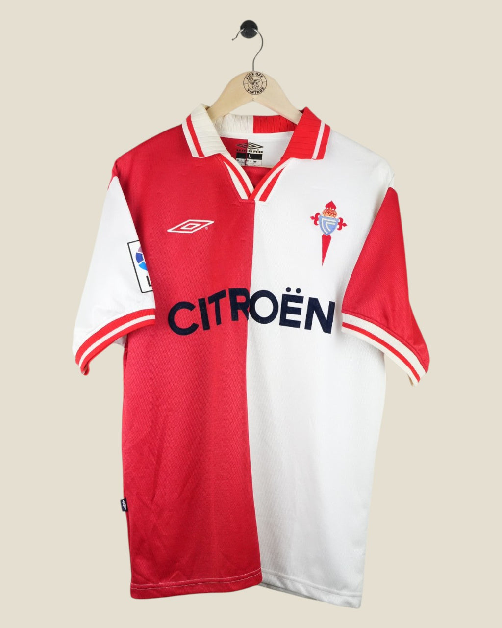 CELTA DE VIGO 2001/02 AWAY SHIRT (L) UMBRO