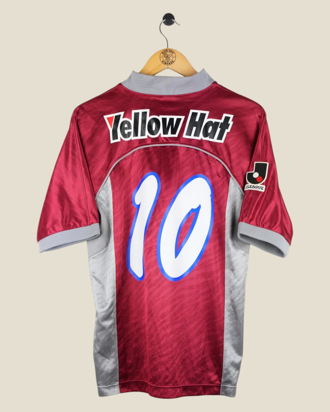 KASHIMA ANTLERS 1998/99 #10 HOME SHIRT (L) ENNERRE