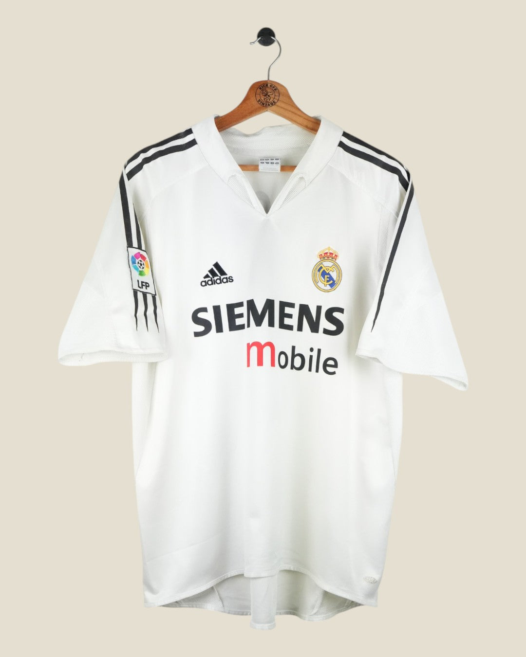 REAL MADRID 2004/05 ZIDANE HOME SHIRT (L) ADIDAS