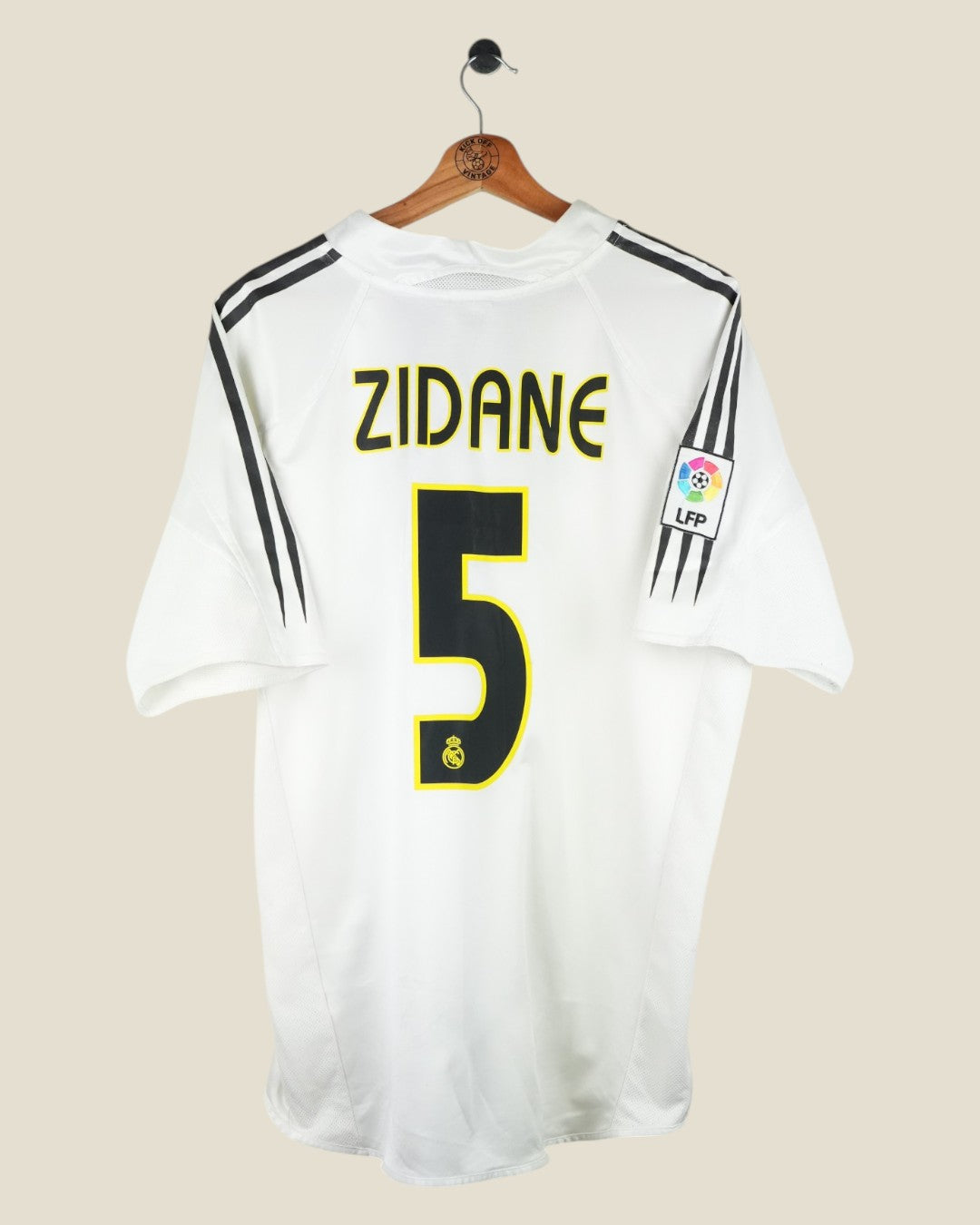 REAL MADRID 2004/05 ZIDANE HOME SHIRT (L) ADIDAS