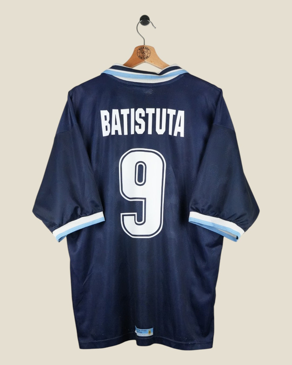 ARGENTINA 1999/01 BATISTUTA AWAY SHIRT (L) REEBOK