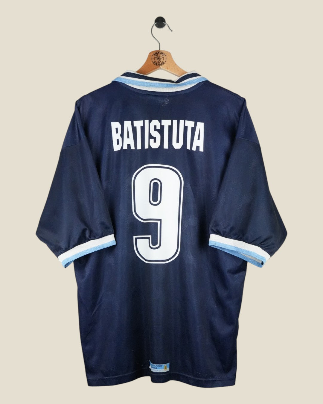 ARGENTINA 1999/01 BATISTUTA AWAY SHIRT (L) REEBOK