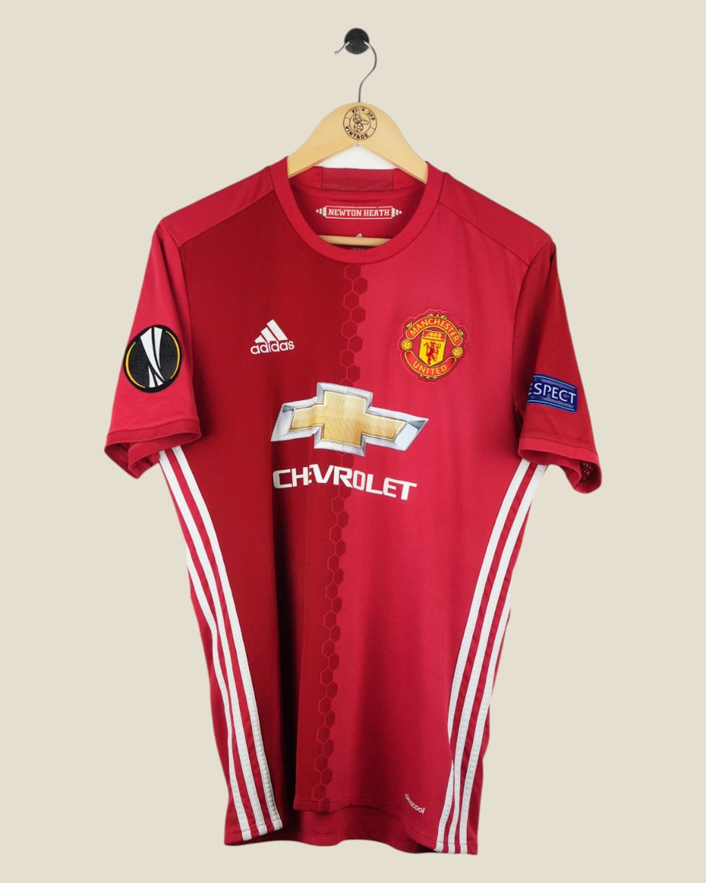 MANCHESTER UNITED 2016/17 IBRAHIMOVIC HOME SHIRT (M) ADIDAS