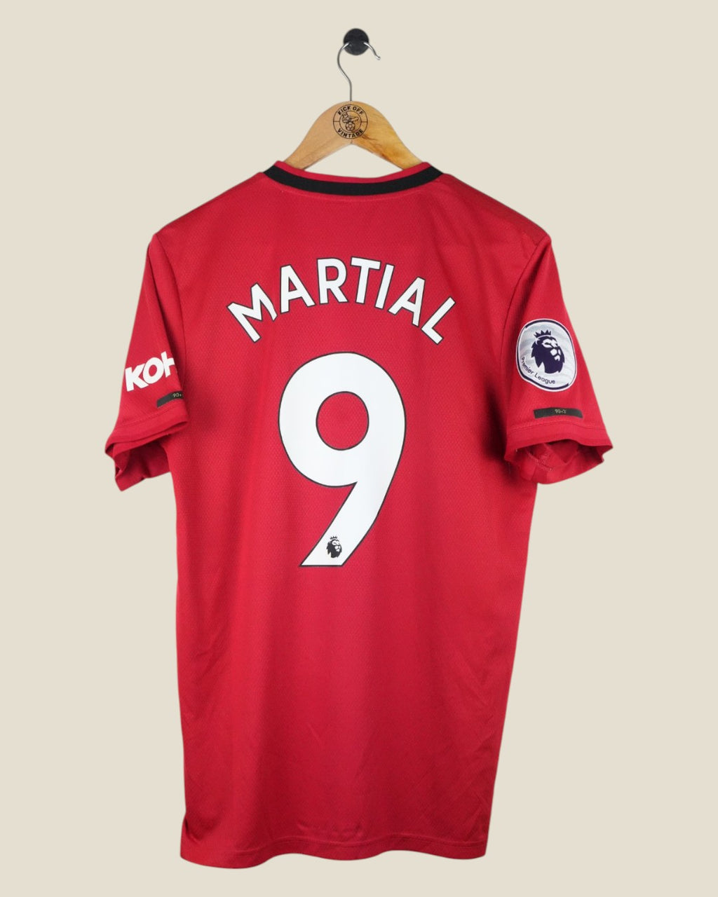 MANCHESTER UNITED 2019/20 MARTIAL HOME SHIRT (M) ADIDAS