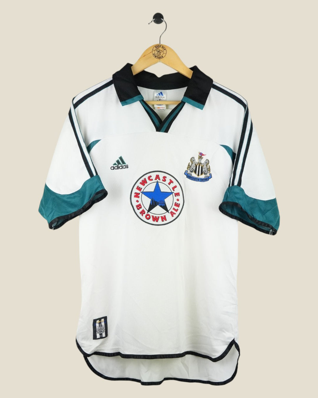 NEWCASTLE UNITED 1999/00 SHEARER AWAY SHIRT (M) ADIDAS