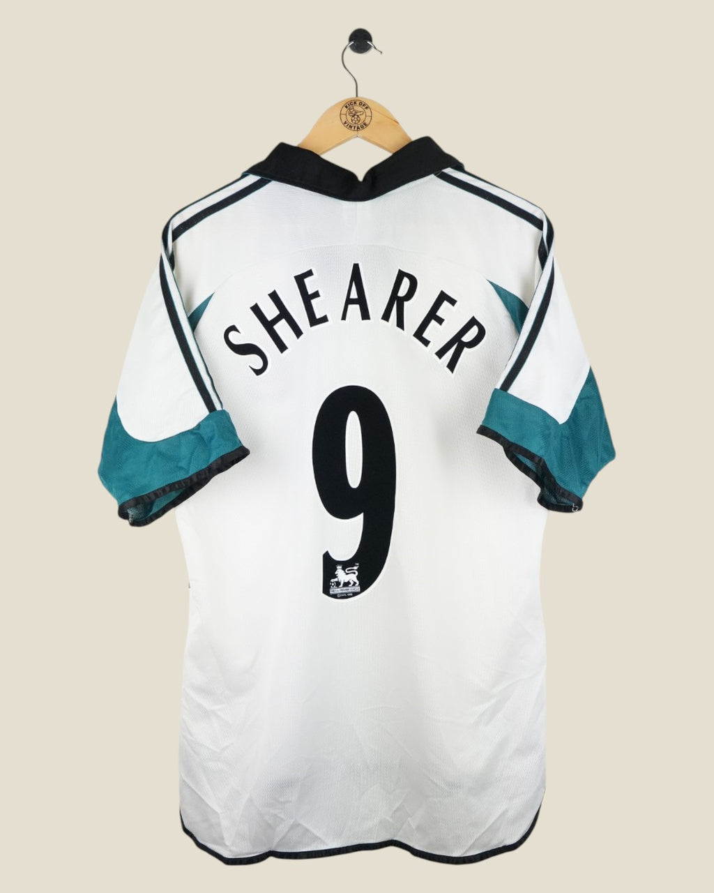 NEWCASTLE UNITED 1999/00 SHEARER AWAY SHIRT (M) ADIDAS