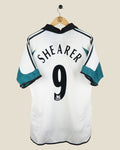 NEWCASTLE UNITED 1999/00 SHEARER AWAY SHIRT (M) ADIDAS