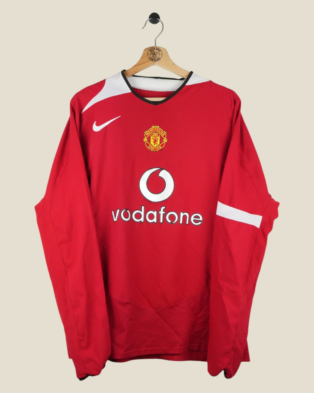 MANCHESTER UNITED 2004/06 RONALDO HOME L/S SHIRT (L) NIKE
