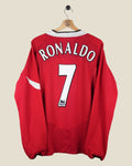 MANCHESTER UNITED 2004/06 RONALDO HOME L/S SHIRT (L) NIKE