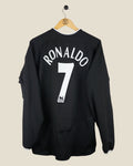 MANCHESTER UNITED 2003/05 RONALDO AWAY L/S SHIRT (L) NIKE