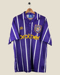 MANCHESTER CITY 1993/94 AWAY SHIRT (L) UMBRO