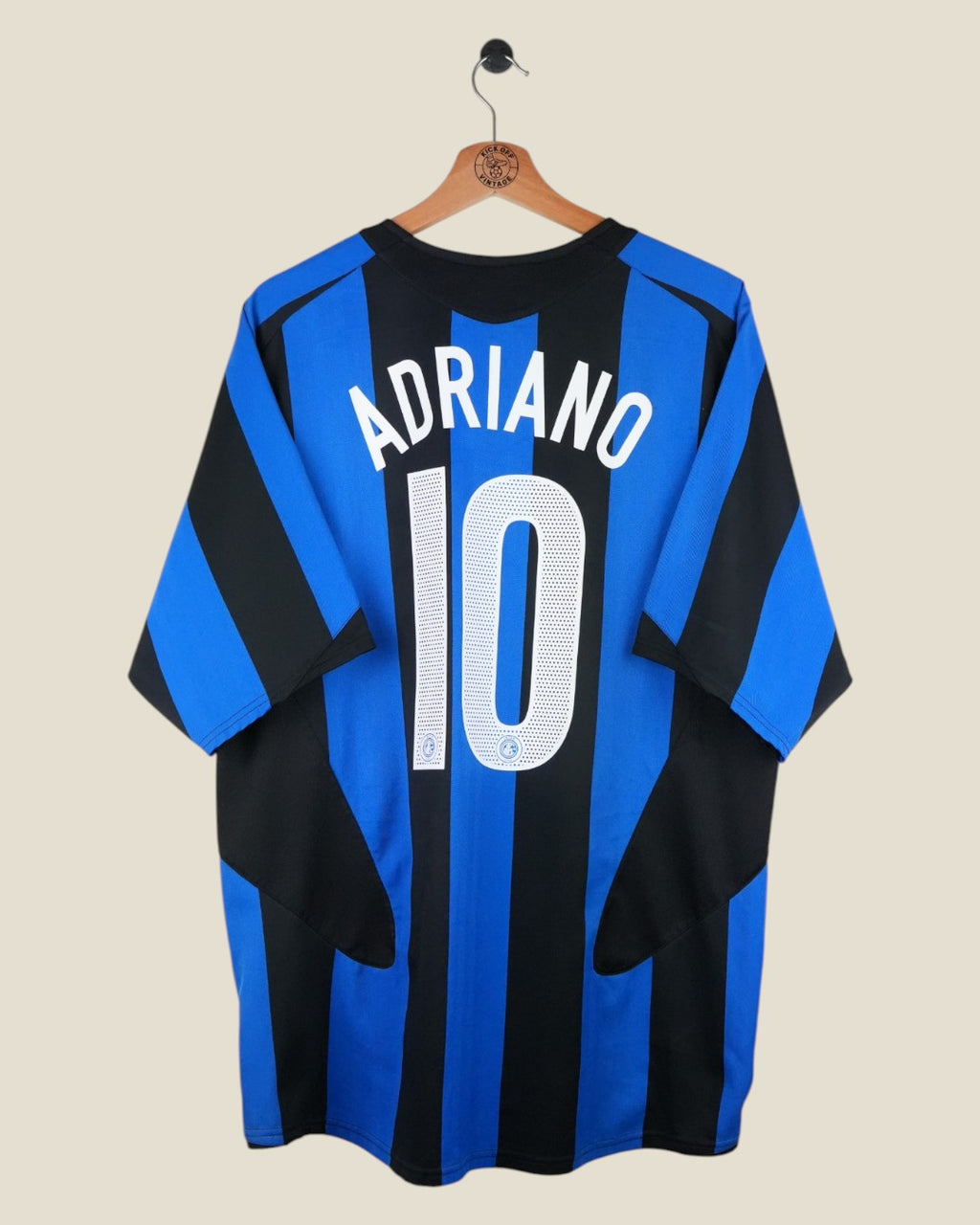INTER MILAN 2004/05 ADRIANO HOME SHIRT (L) NIKE