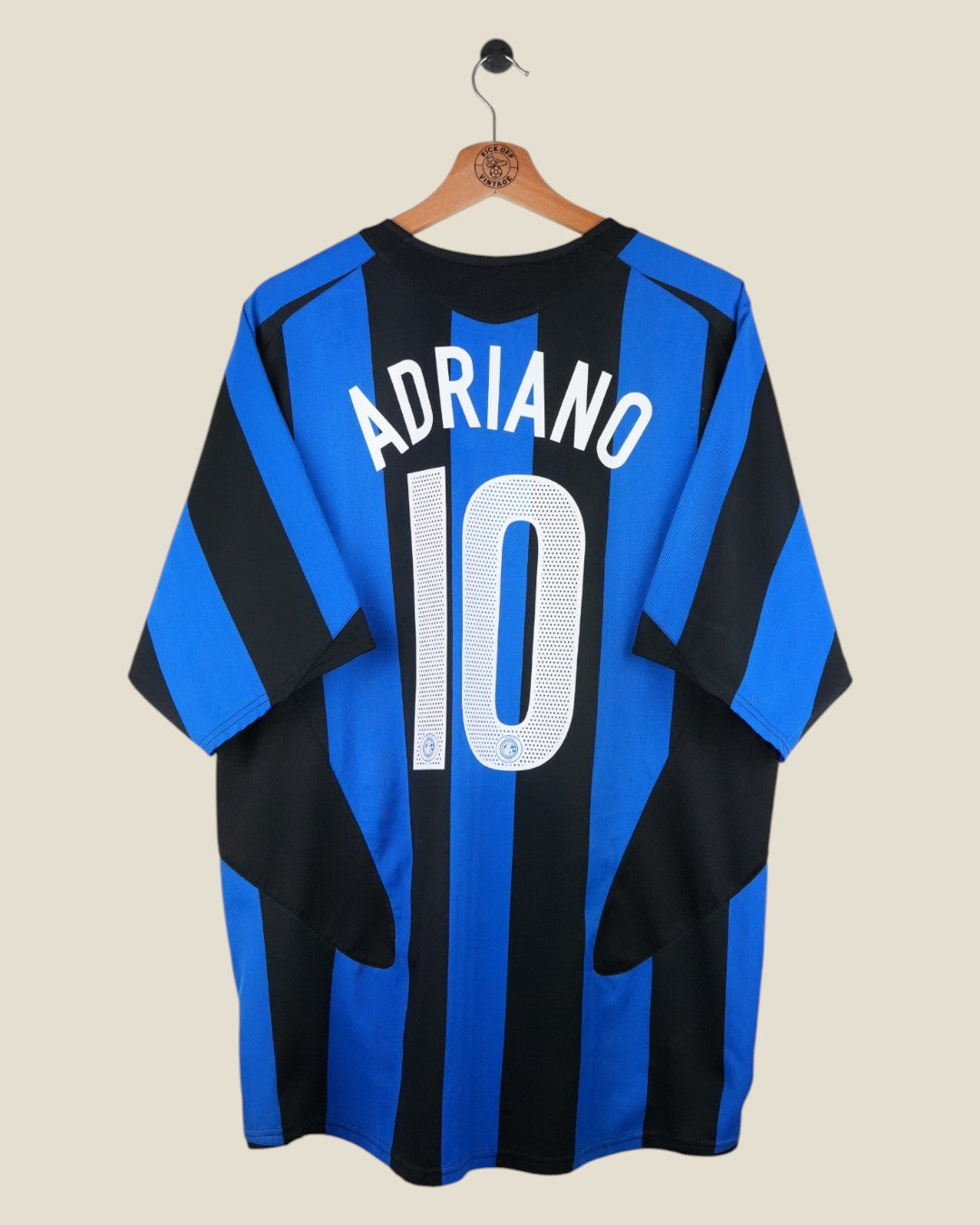 INTER MILAN 2004/05 ADRIANO HOME SHIRT (L) NIKE