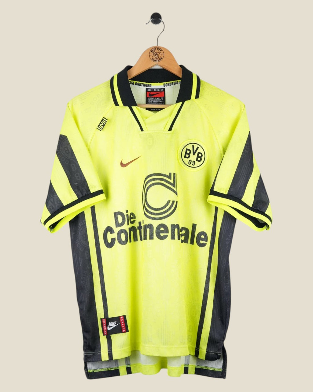BORUSSIA DORTMUND 1996/97 HOME SHIRT (L) NIKE