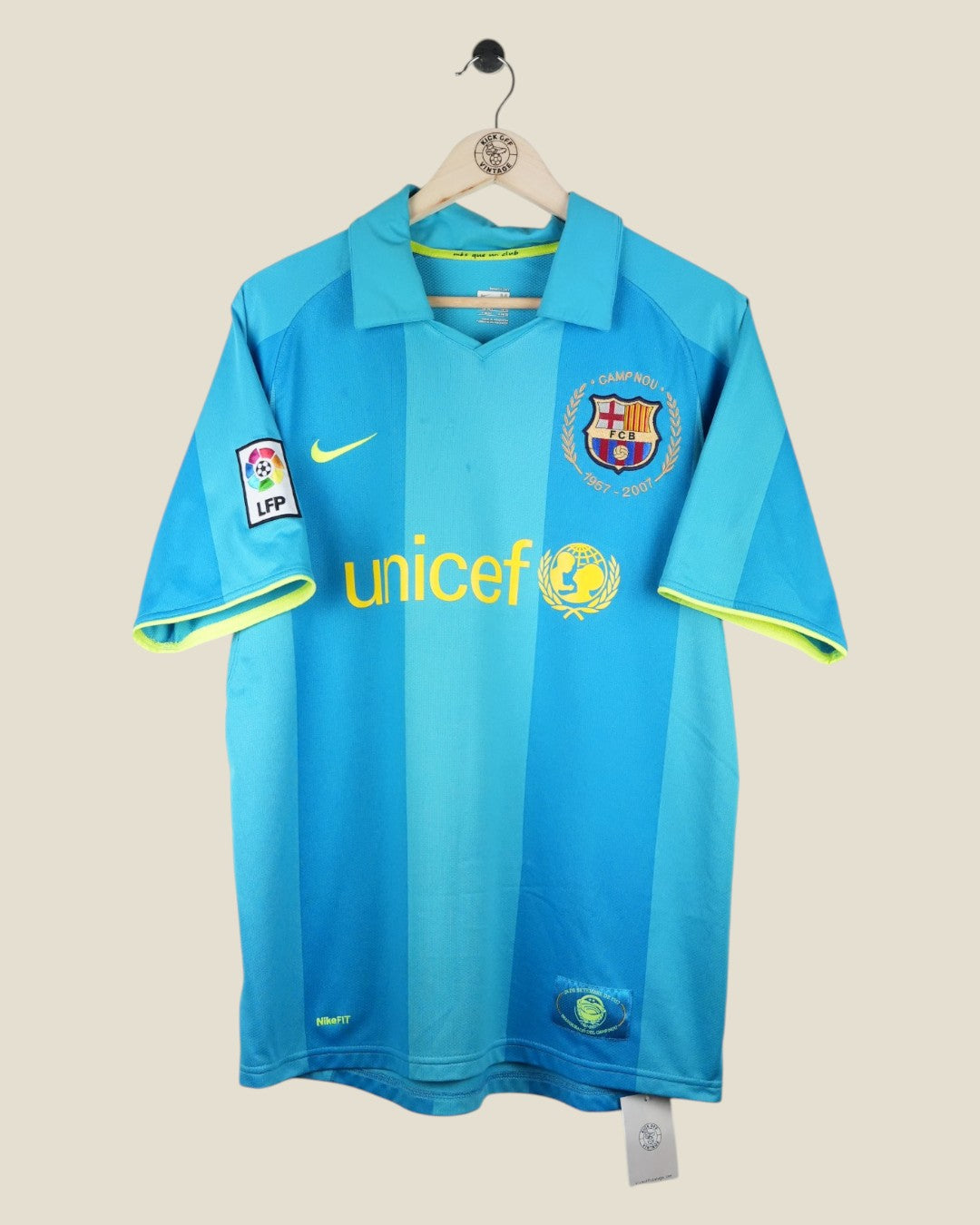 BARCELONA 2007/08 MESSI AWAY SHIRT (M) NIKE