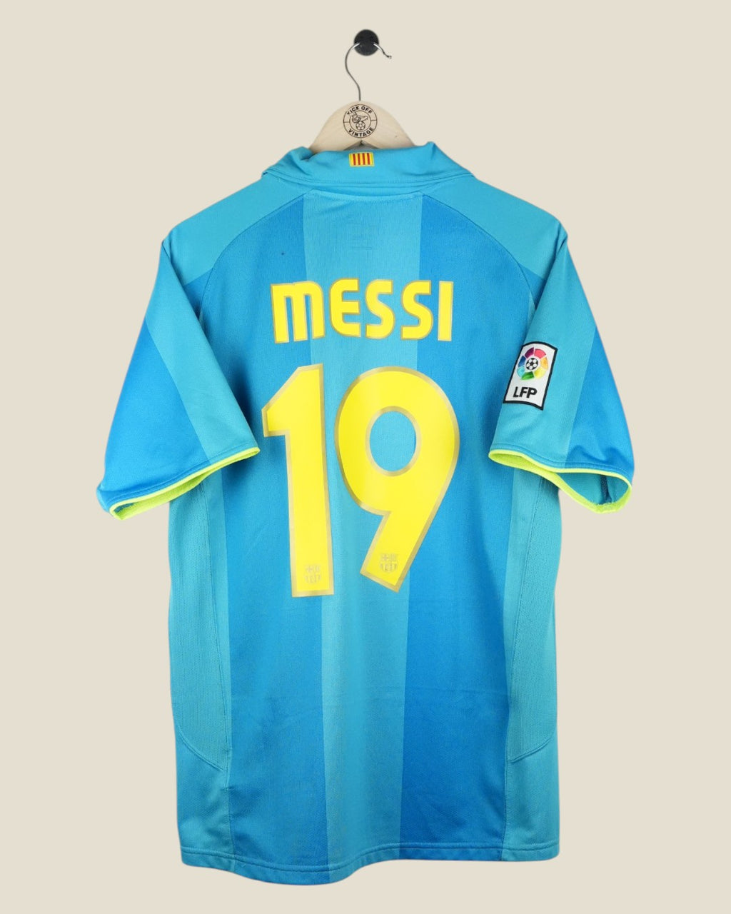 BARCELONA 2007/08 MESSI AWAY SHIRT (M) NIKE