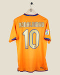 BARCELONA 2006/07 RONALDINHO AWAY SHIRT (M) NIKE