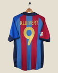 BARCELONA 2001/02 KLUIVERT HOME SHIRT (M) NIKE