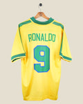BRAZIL 1997 RONALDO HOME SHIRT (M) NIKE