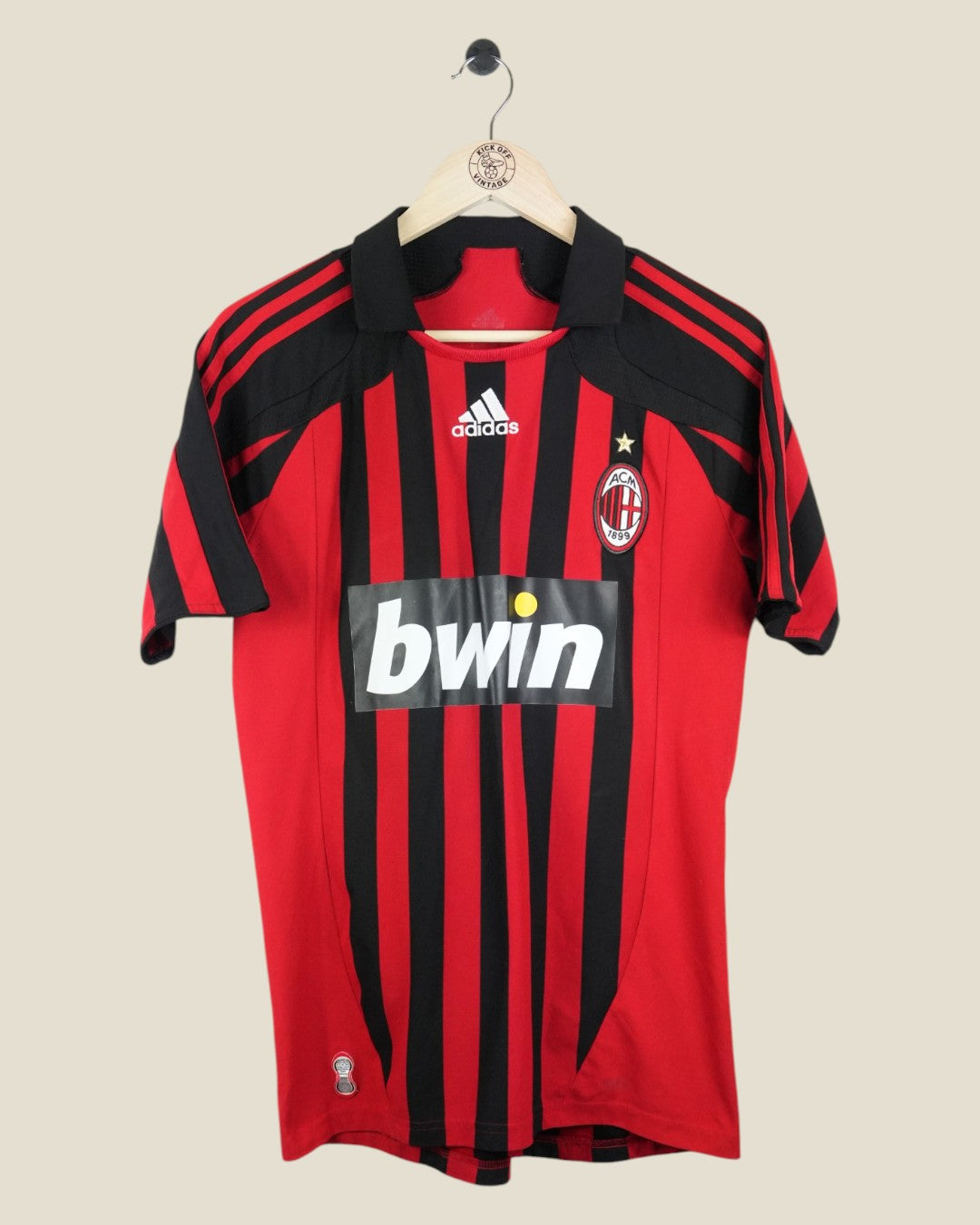AC MILAN 2007/08 KAKA HOME SHIRT (S) ADIDAS