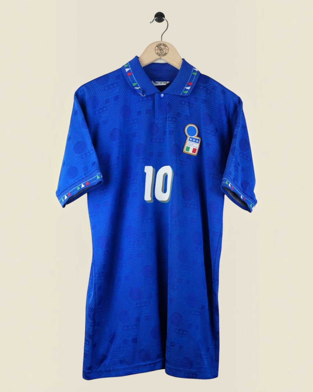 ITALY 1994 BAGGIO HOME SHIRT (L) DIADORA