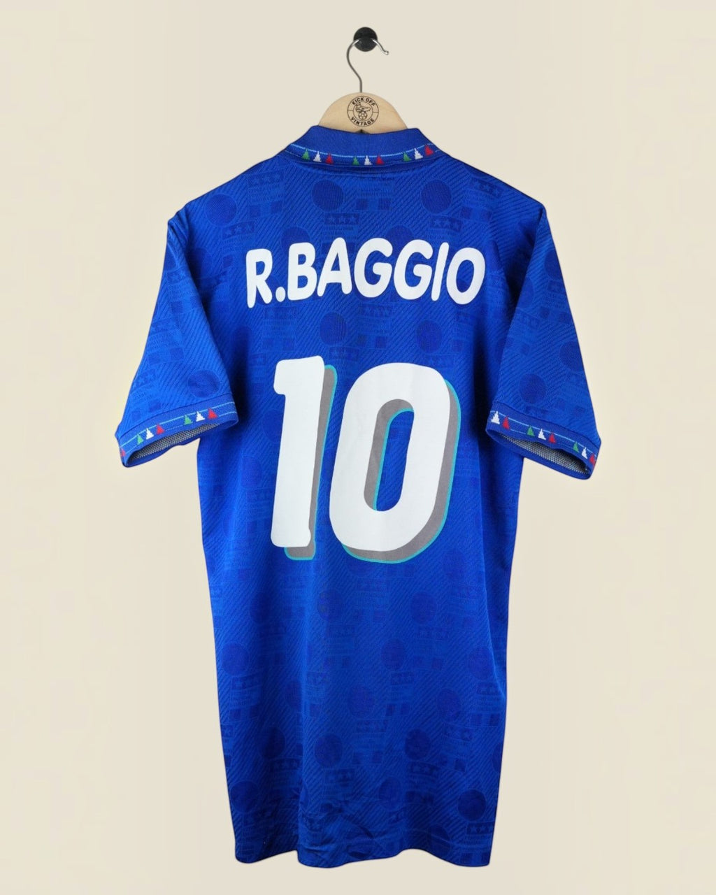 ITALY 1994 BAGGIO HOME SHIRT (L) DIADORA