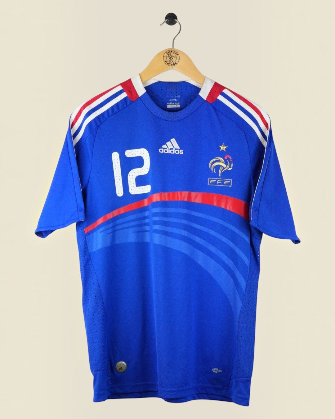 FRANCE 2008 HENRY HOME SHIRT (M) ADIDAS