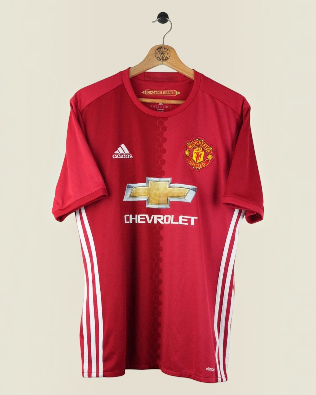 MANCHESTER UNITED 2016/17 IBRAHIMOVIC HOME SHIRT (M) ADIDAS