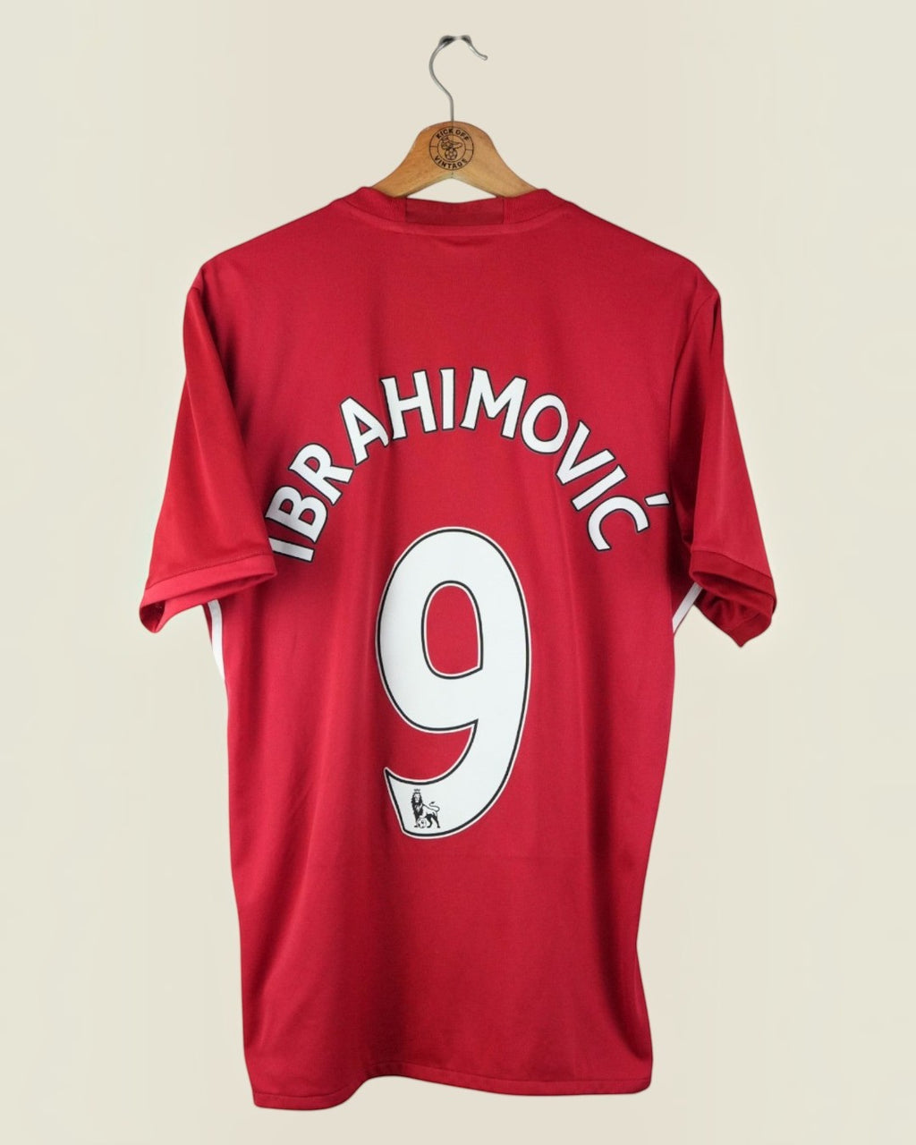 MANCHESTER UNITED 2016/17 IBRAHIMOVIC HOME SHIRT (M) ADIDAS