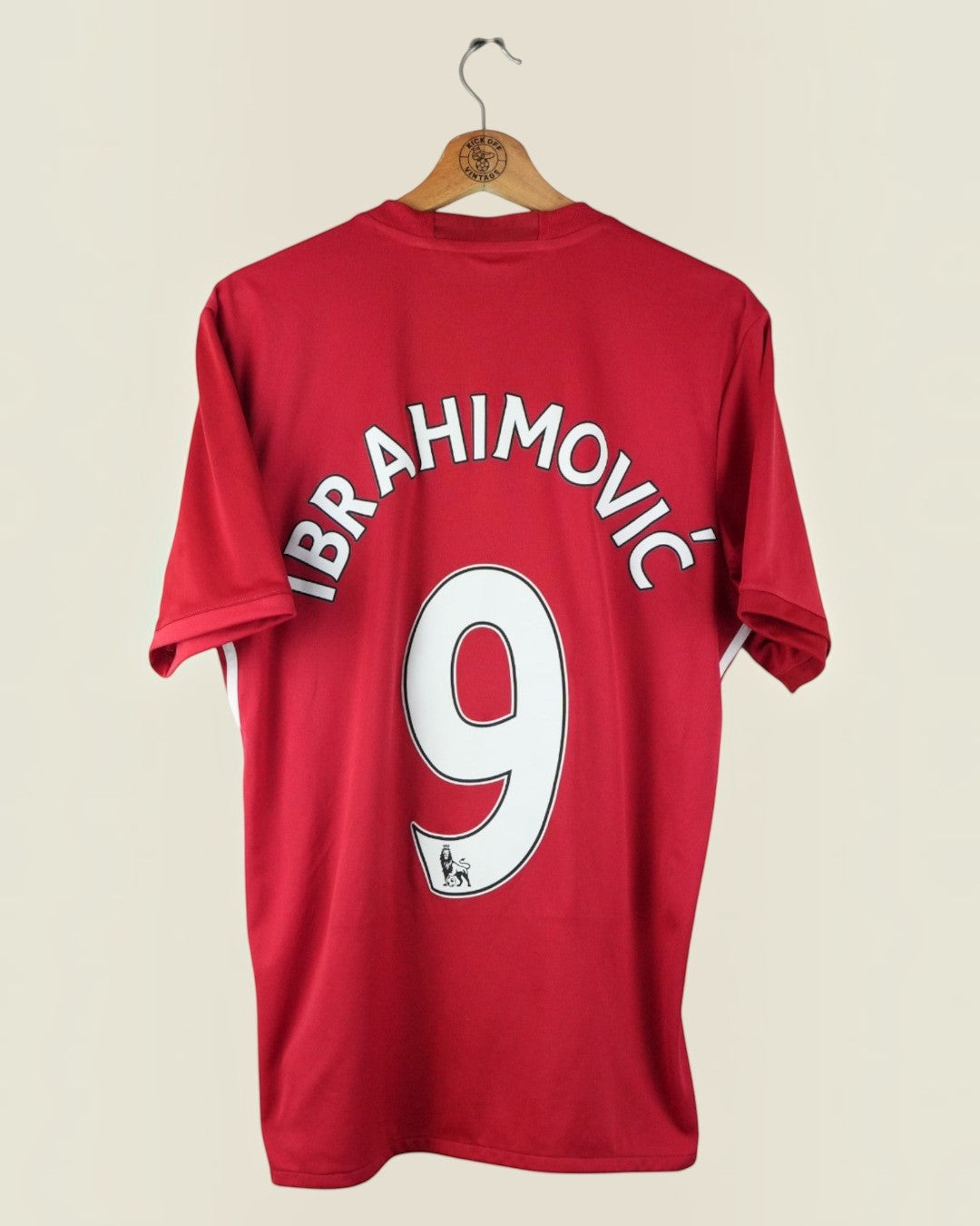MANCHESTER UNITED 2016/17 IBRAHIMOVIC HOME SHIRT (M) ADIDAS