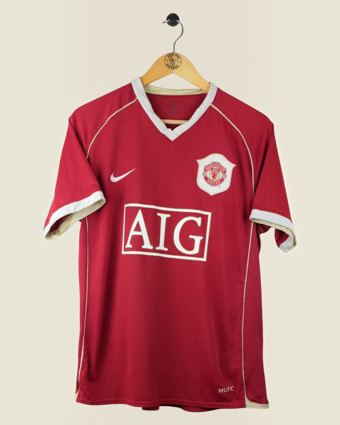 MANCHESTER UNITED 2006/07 RONALDO HOME SHIRT (M) NIKE