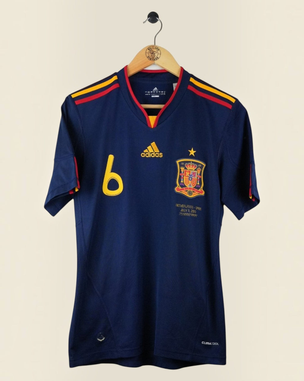 SPAIN 2010 INIESTA AWAY SHIRT (S) ADIDAS