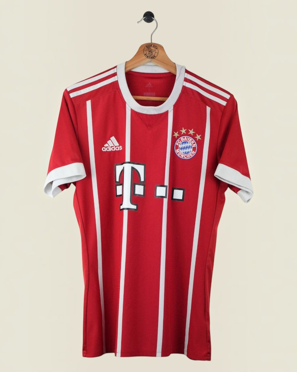 BAYERN MUNICH 2017/18 LEWANDOWSKI HOME SHIRT (S) ADIDAS