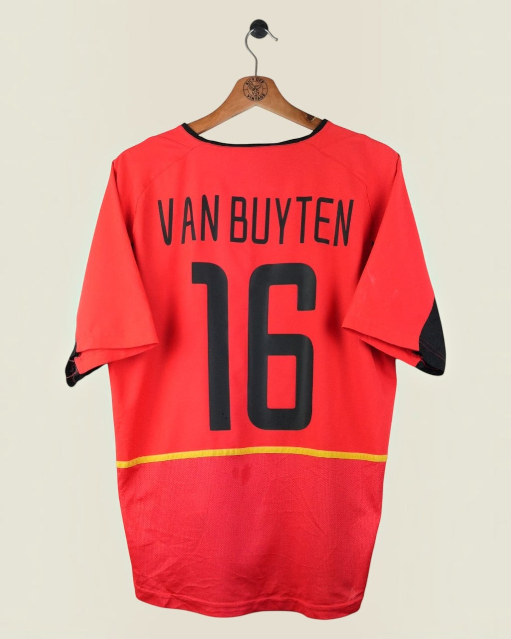 BELGIUM 2002 VAN BUYTEN HOME SHIRT (M) NIKE