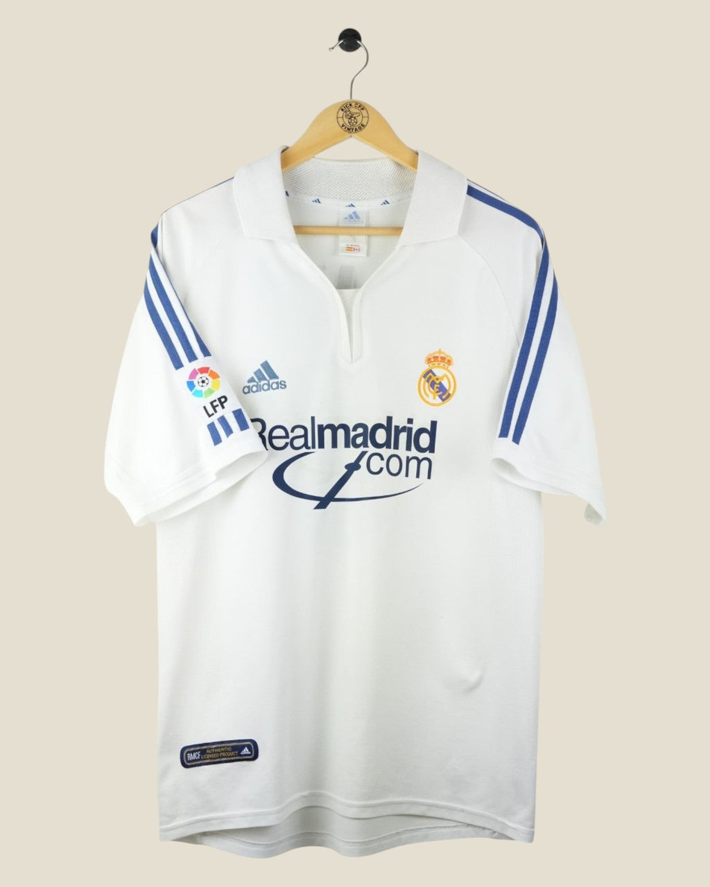 REAL MADRID 2001/02 ZIDANE HOME SHIRT (M) ADIDAS