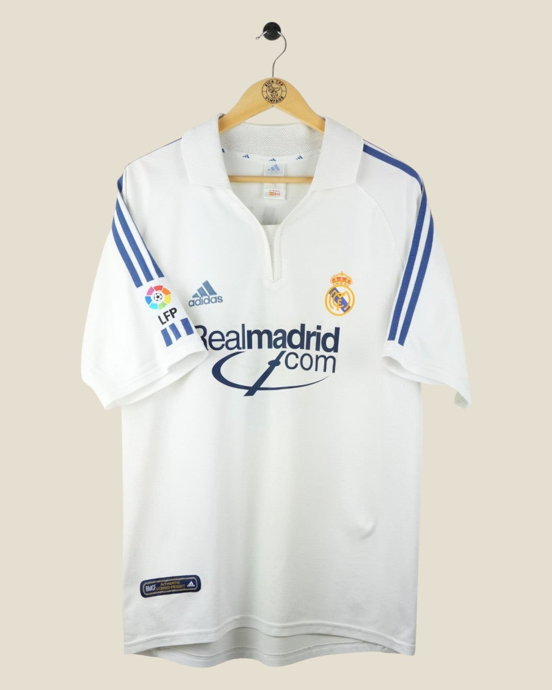 REAL MADRID 2001/02 ZIDANE HOME SHIRT (M) ADIDAS