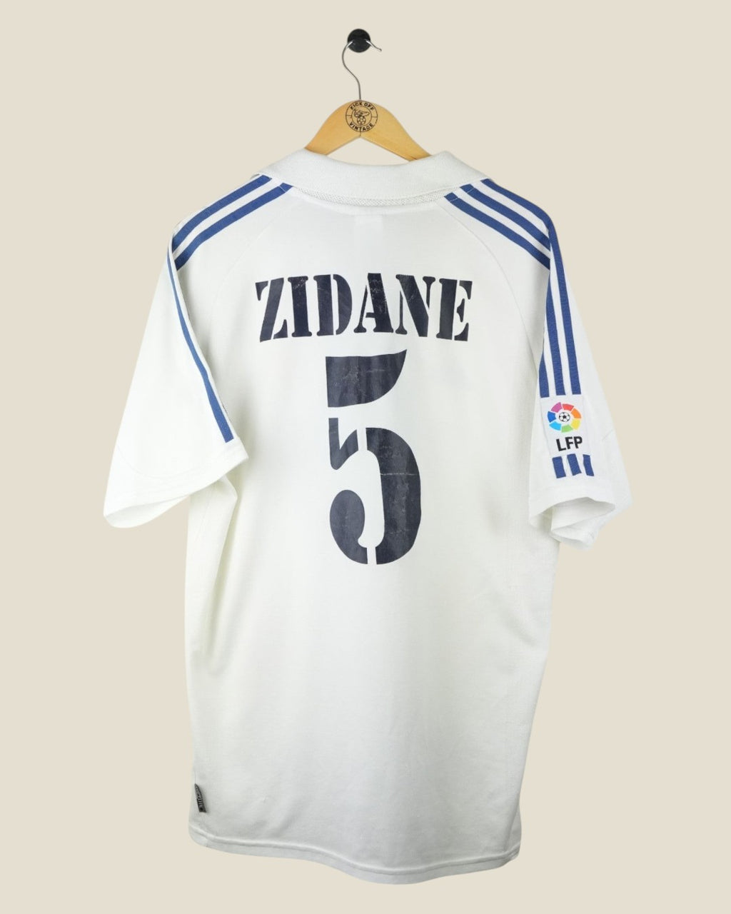 REAL MADRID 2001/02 ZIDANE HOME SHIRT (M) ADIDAS