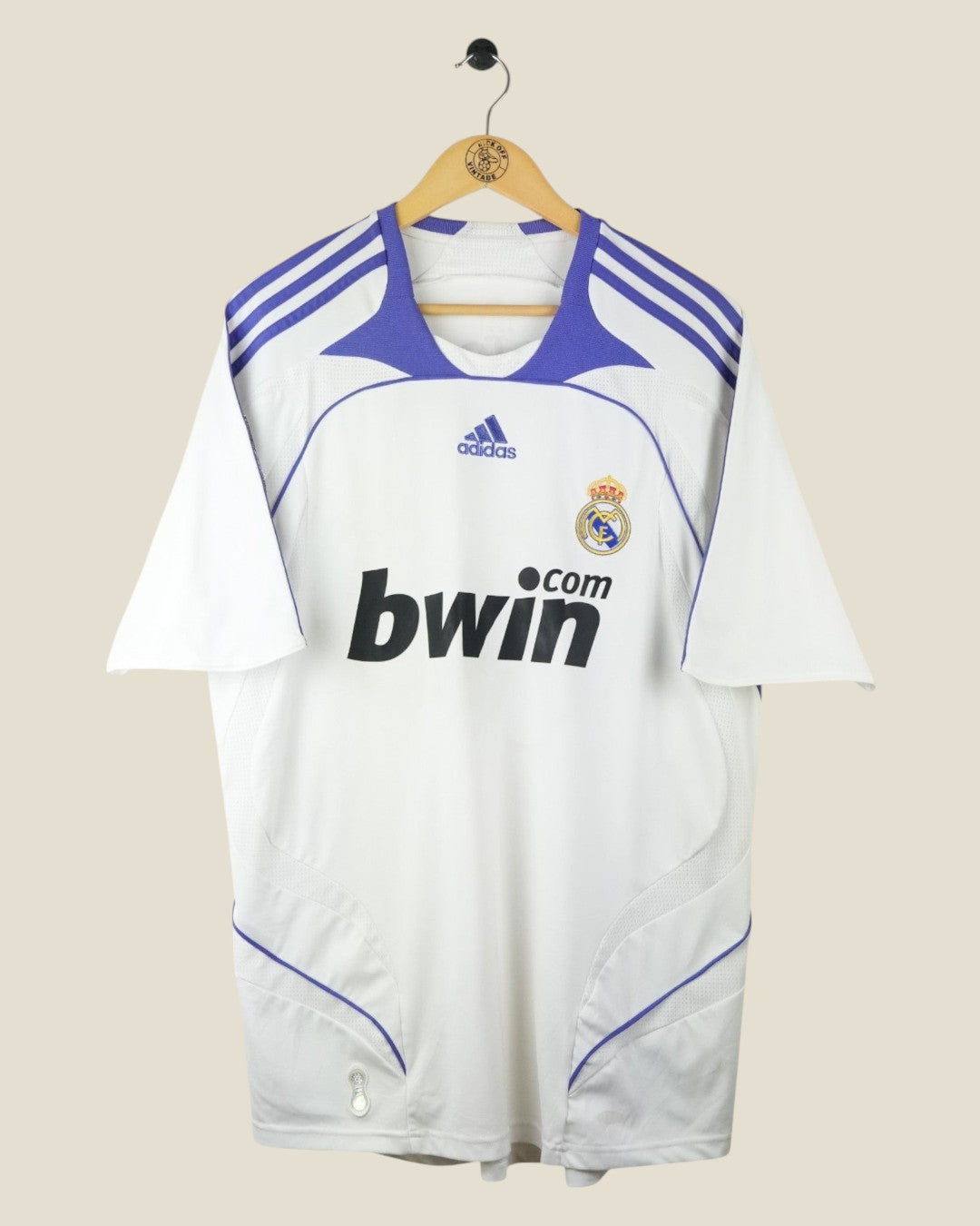 REAL MADRID 2007/08 ROBINHO HOME SHIRT (L) ADIDAS