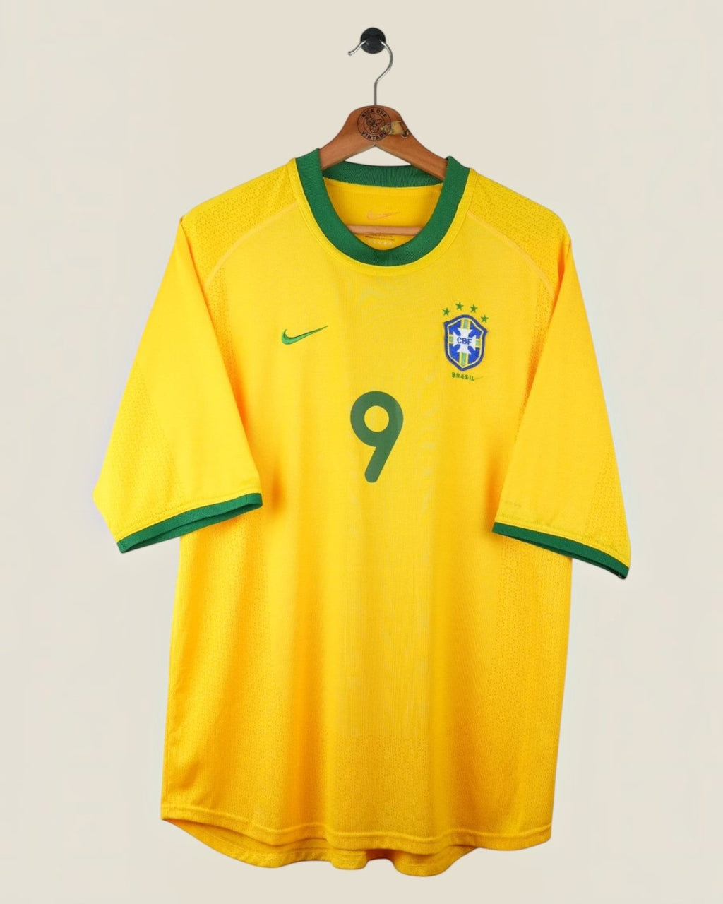 BRAZIL 2000 RONALDO HOME SHIRT (M) NIKE