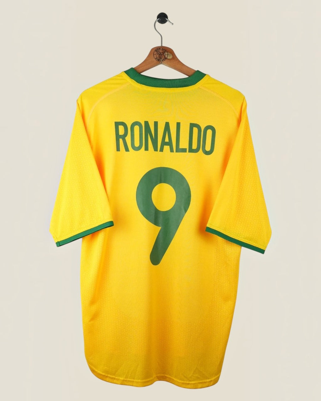 BRAZIL 2000 RONALDO HOME SHIRT (M) NIKE