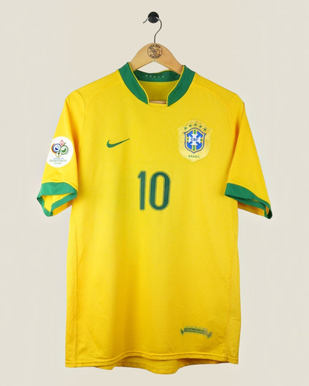 BRAZIL 2006 RONALDINHO WC HOME SHIRT (M) NIKE